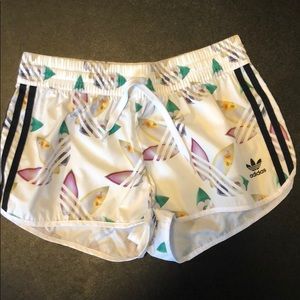 Adidas patterned athletic shorts